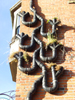 I thought this rather interesting and initially thought they were gutter drain pipes, but in Seattle, apartments and houses have two inch pipes, because the rain is always gentle.