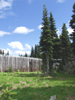 Rear of tourist center, Mount Rainier National Park.