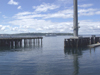 Marina area by Puget Sound and the downtown area.